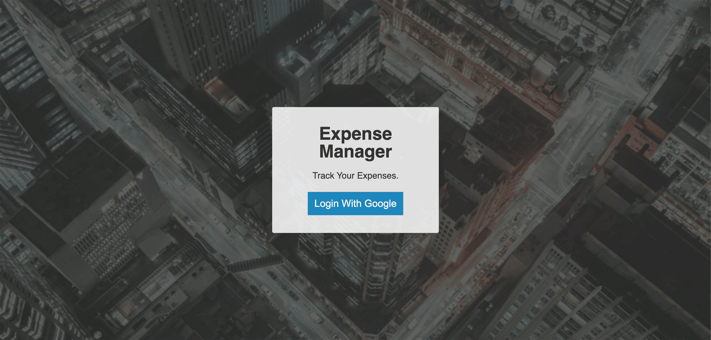 Expense Manager Application